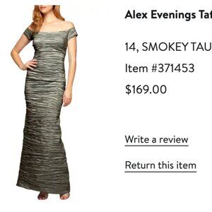 Taffeta Mermaid Gown from Alex Evenings